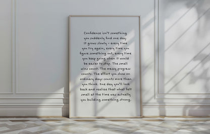 Confidence Quote