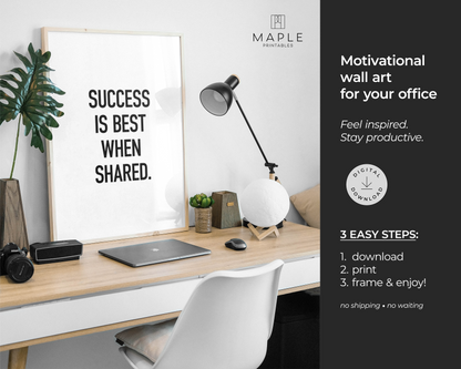 Success Is Best When Shared