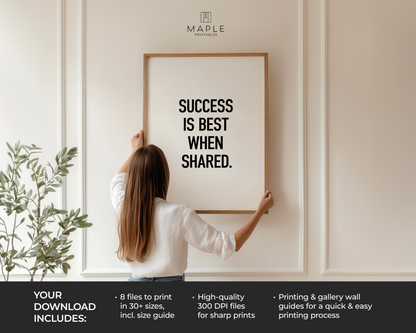 Success Is Best When Shared