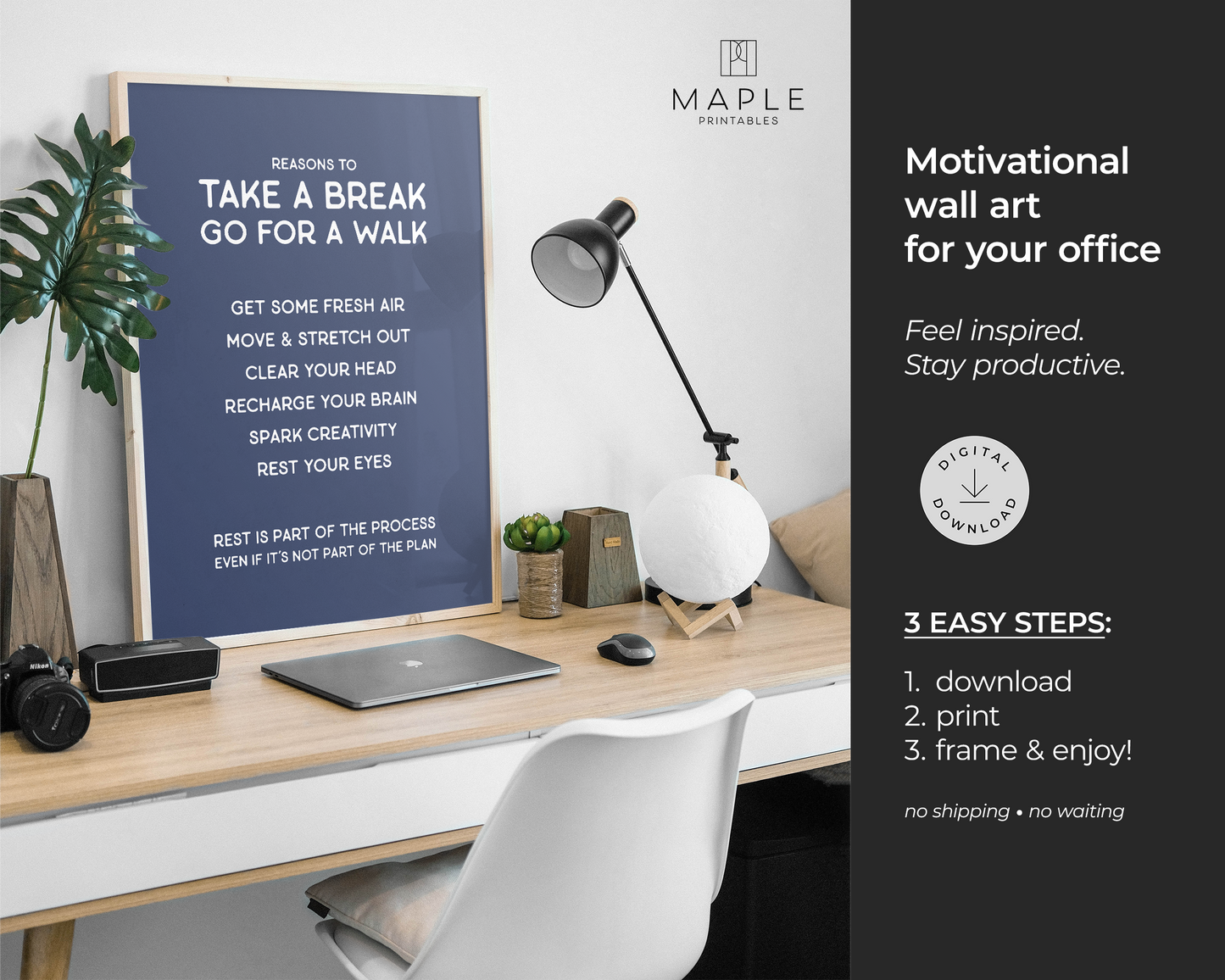 Reasons to Take a Break - Blue