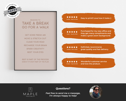 Reasons to Take a Break - Tan