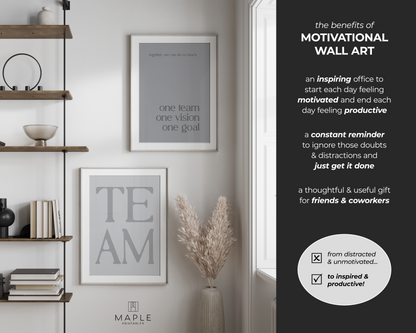Teamwork 'TEAM' Set - Grey