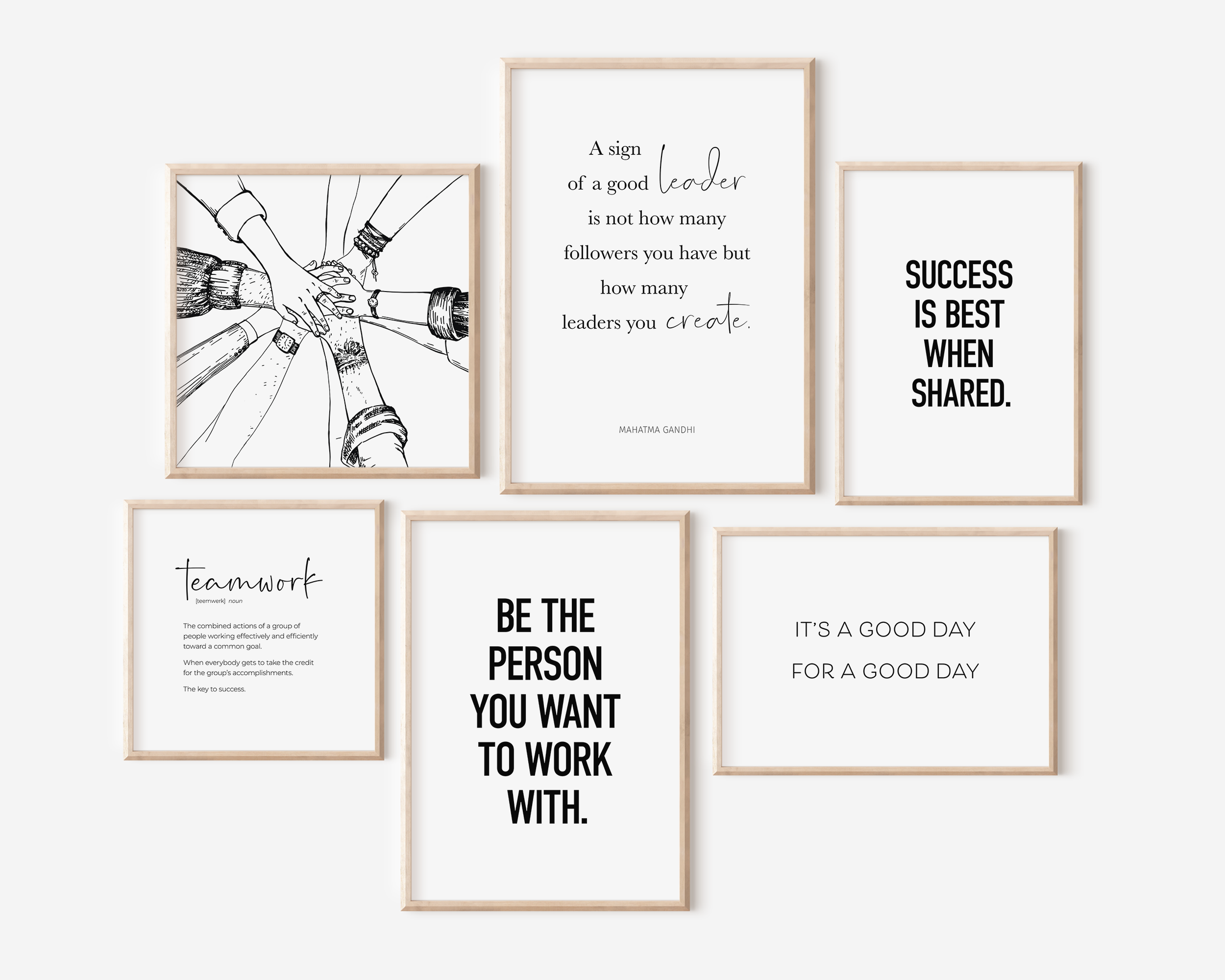 Teamwork Set 6F – Maple Printables