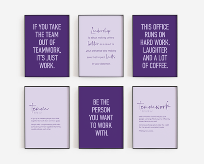 Teamwork Set 6A - Purple