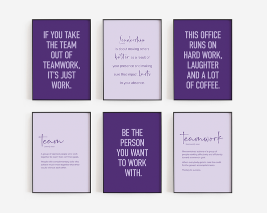 Teamwork Set 6A - Purple