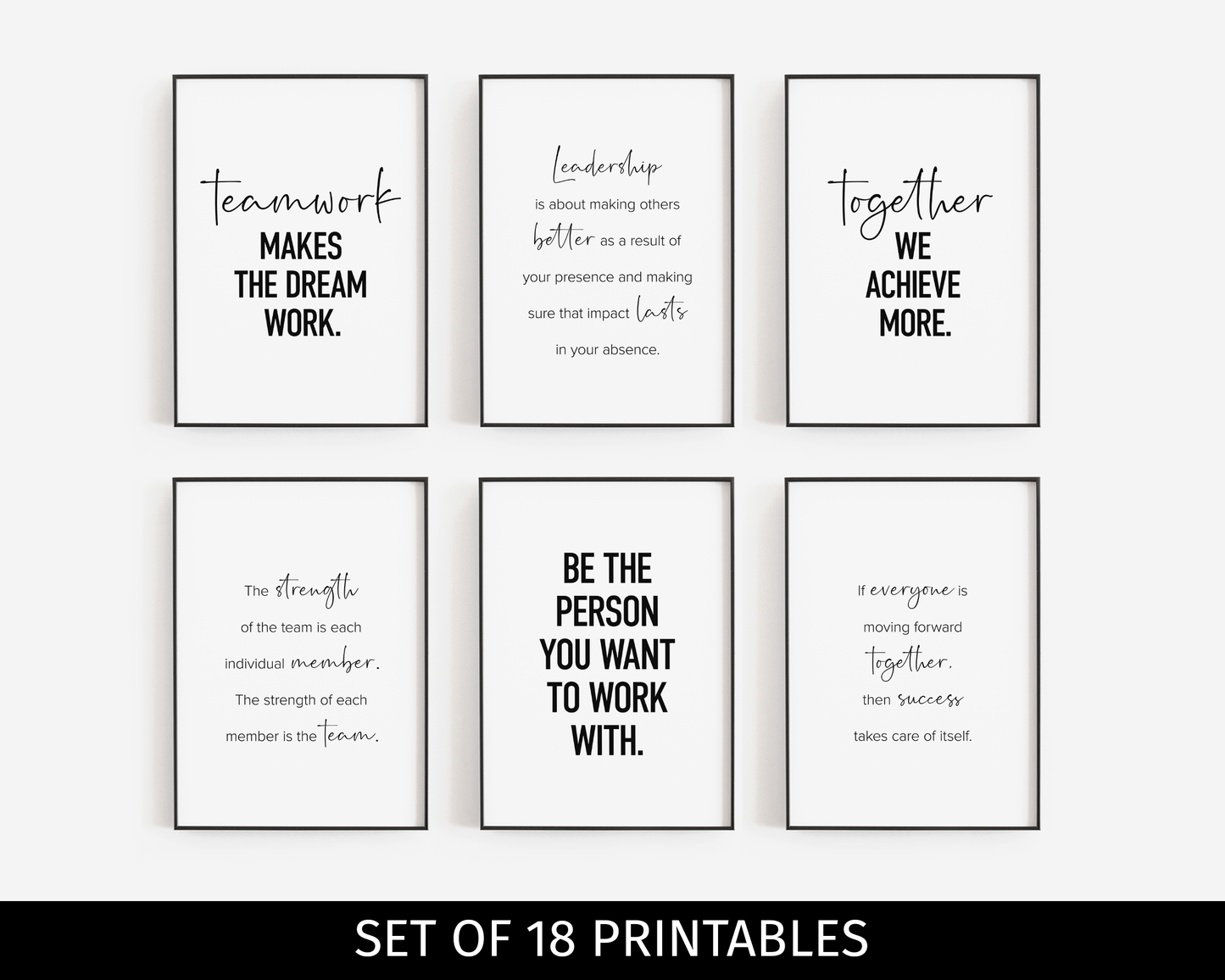 Teamwork Set 18A