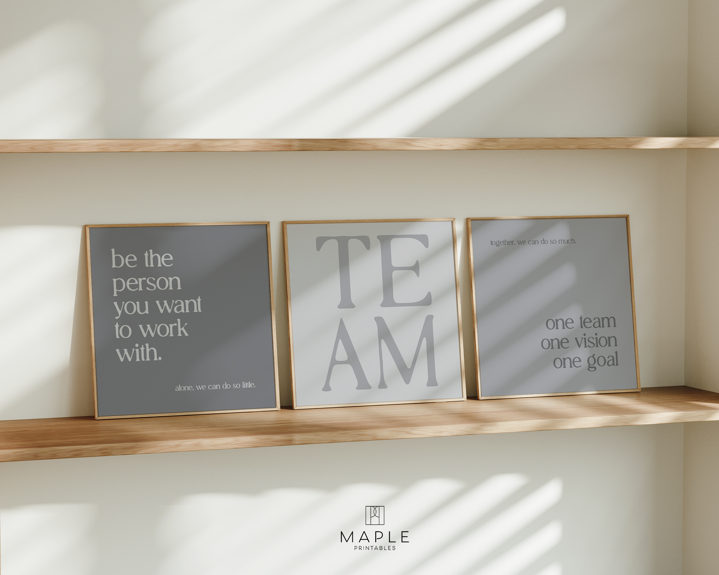 Teamwork 'TEAM' Set - Grey