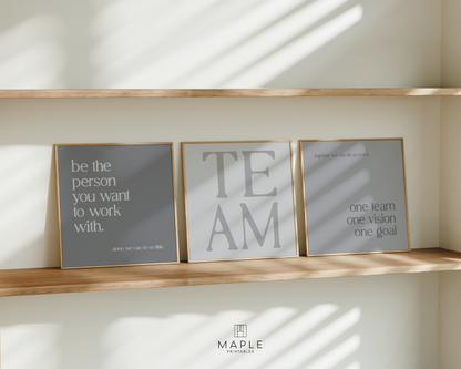 Teamwork 'TEAM' Set - Grey
