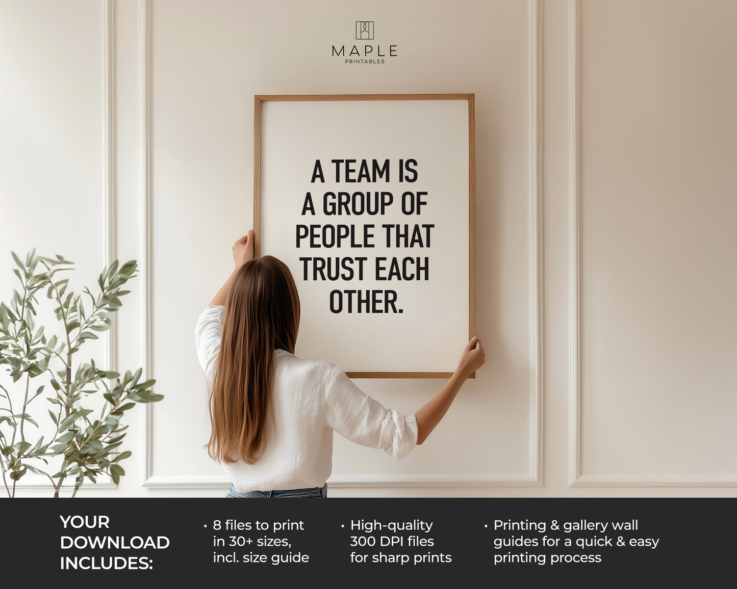 A Team is a Group of People That Trust Each Other