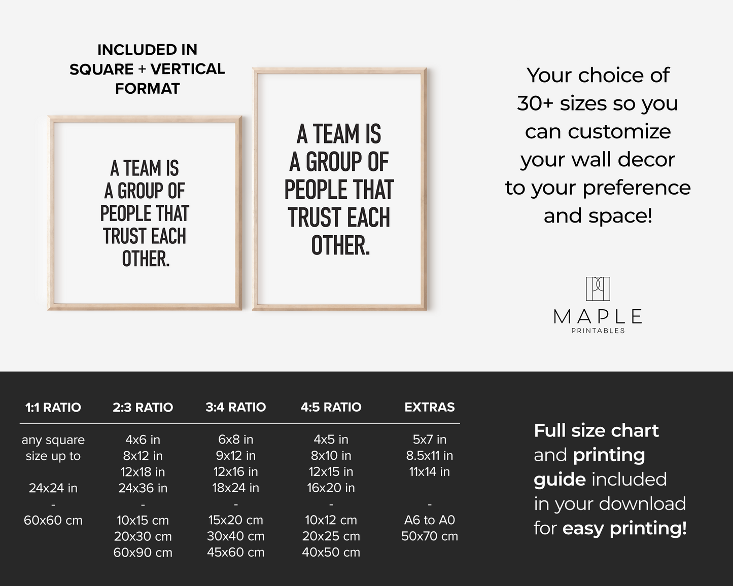 A Team is a Group of People That Trust Each Other