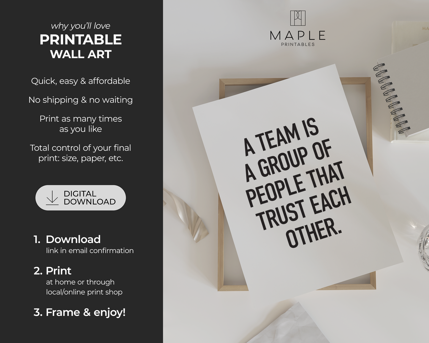 A Team is a Group of People That Trust Each Other