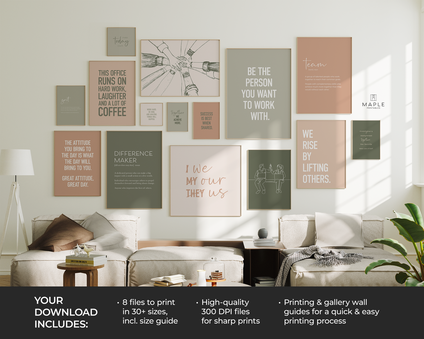 Motivational Teamwork 50A - Earth Tones