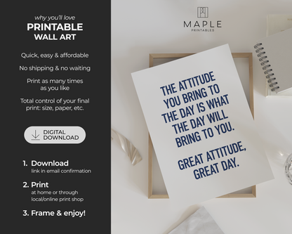 Motivational Teamwork 50A - Navy Blue & White