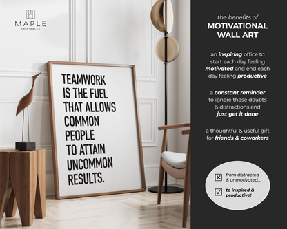 Teamwork is the Fuel to Attain Uncommon Results