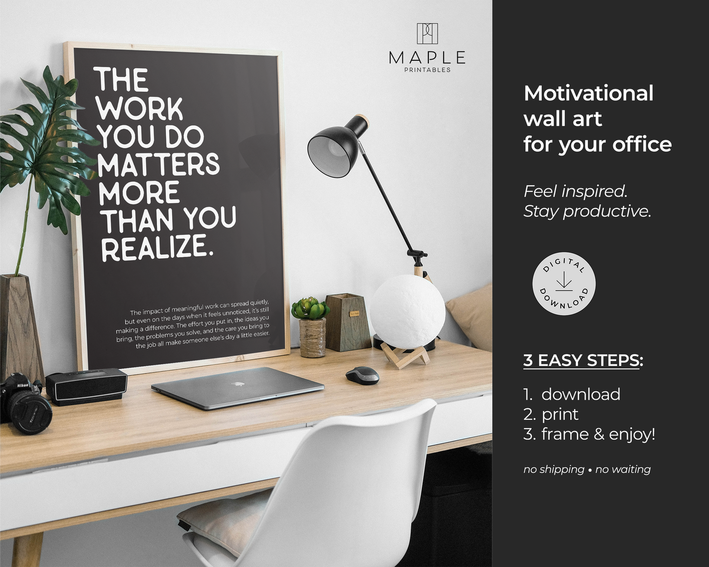 The Work You Do Matters - Black