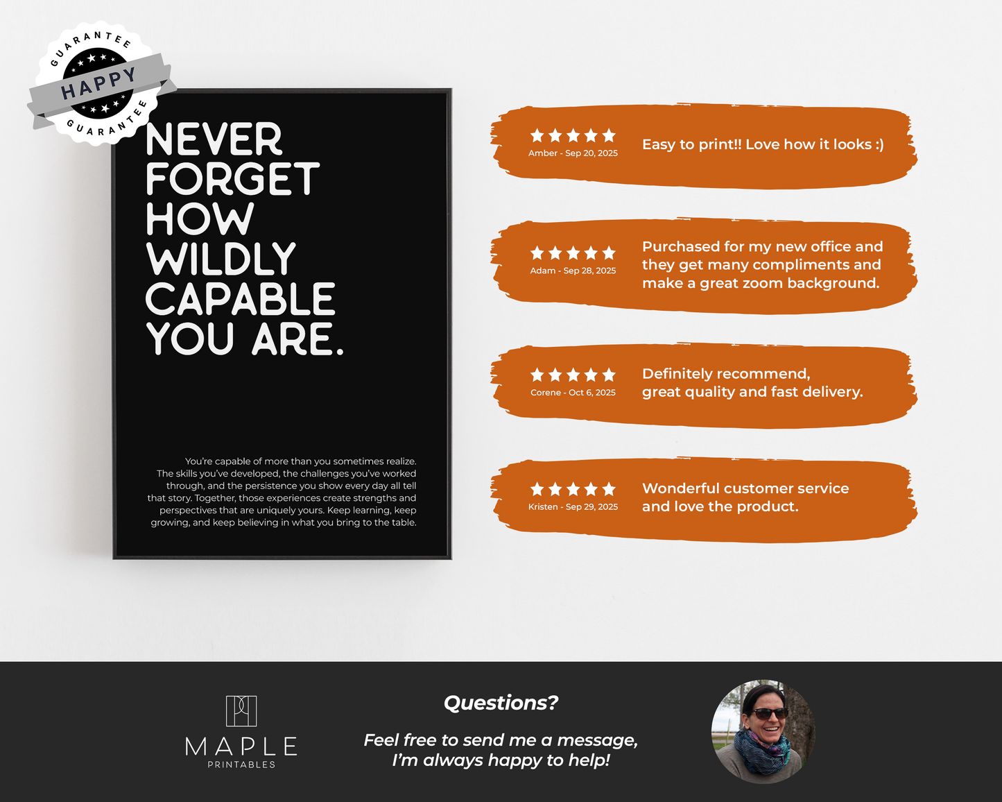 Never Forget How Wildly Capable You Are - Black