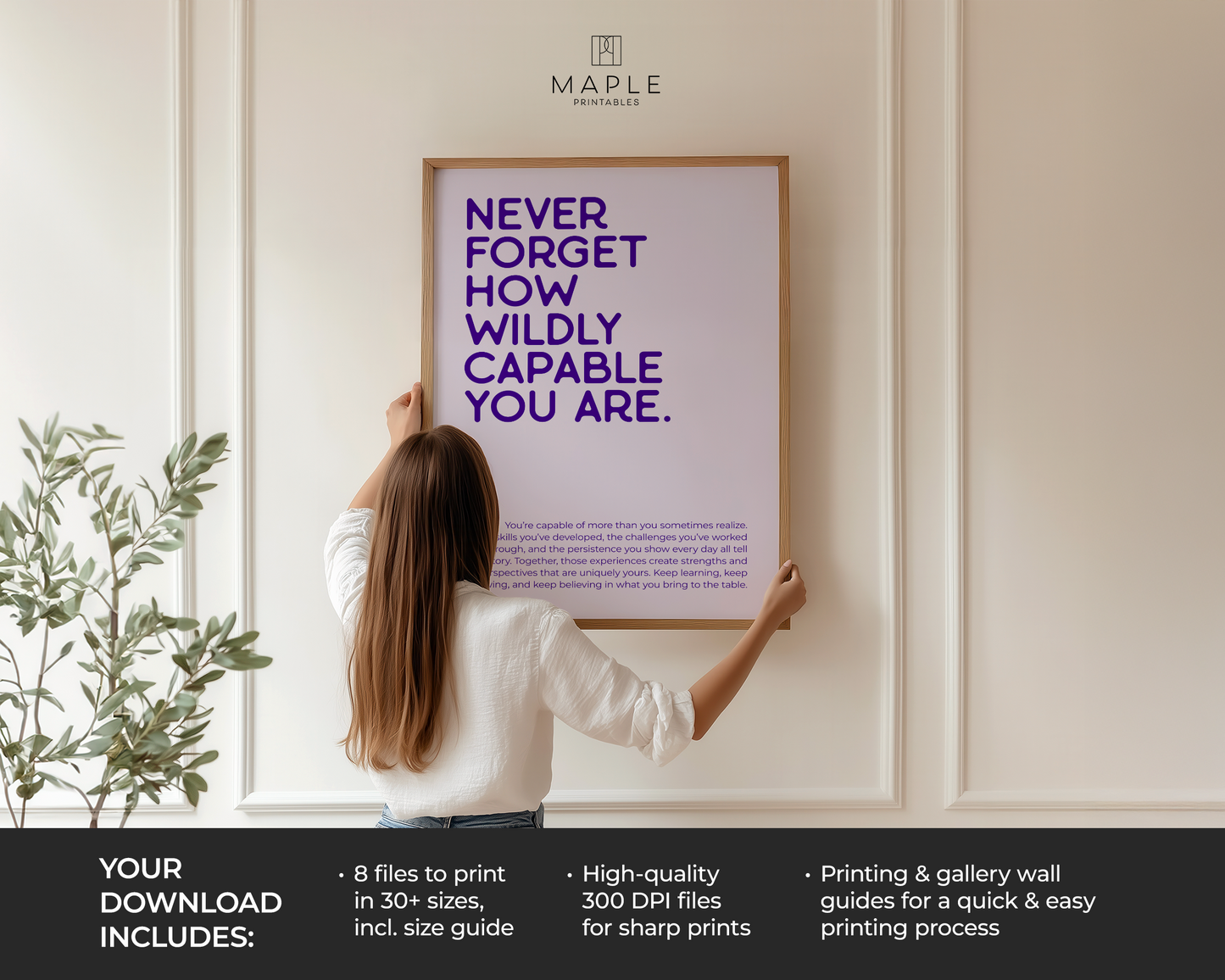 Never Forget How Wildly Capable You Are - Purple