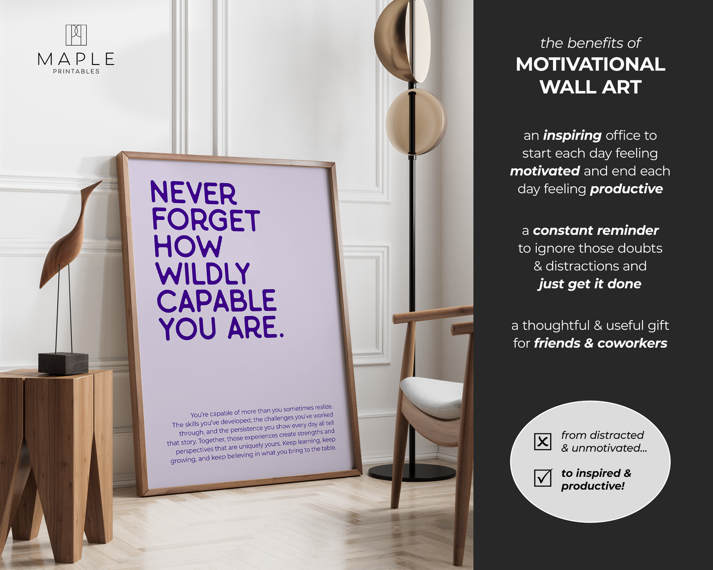 Never Forget How Wildly Capable You Are - Purple